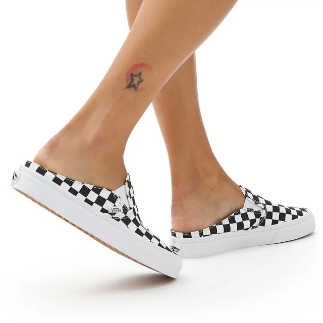 Мюли унисекс Vans Classic Slip-On Mule Checkerboard Black/True White